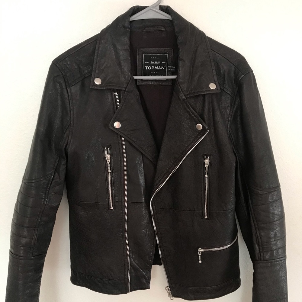 Topman men’s leather jacket